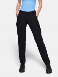 Arbeitshose Damen Stretch in Schwarz von HAKRO mit Cargotaschen und ergonomischer Passform